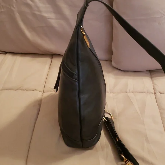 Tignanello Sling Leather Bag Dark Navy - Picture 3 of 8
